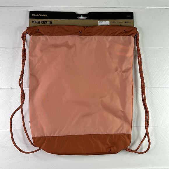 DAKINE Muted Clay Peach Burnt Orange 16L Cinch Pack Nylon Bag One Size - Picture 3 of 10